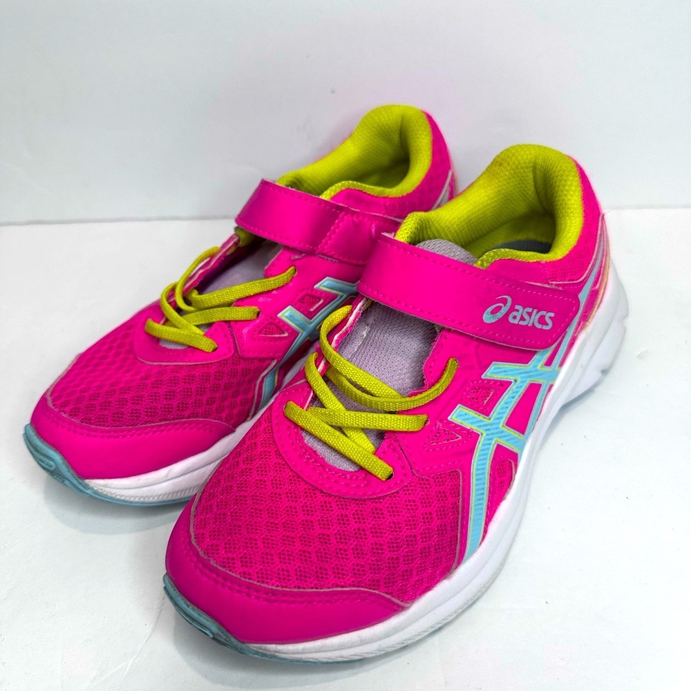 Asics Pink and Green Sneakers Lightweight Mesh Comfort